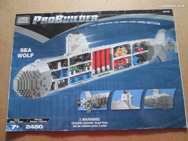 2-V Mega Bloks Notice set 9775 Probuilder Sea wolf Jeux Jouets