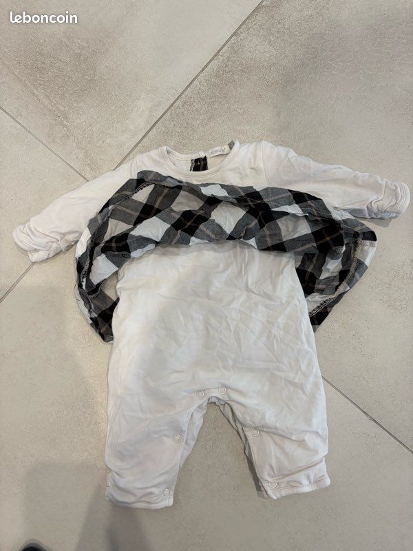 Robe combinaison salopette ensemble marque absorba bébé (image 3)