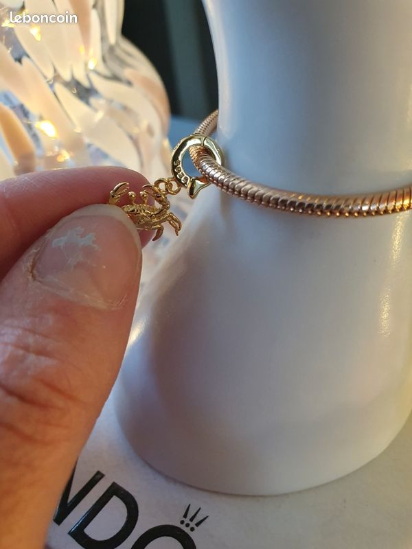Charm crabe or (image 2)