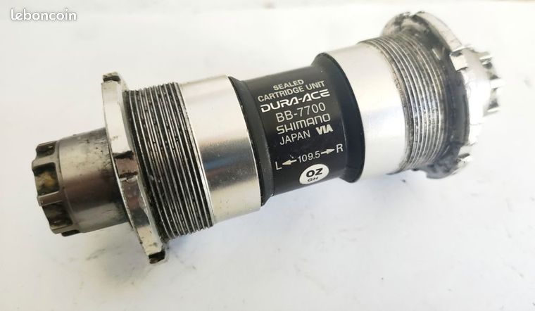 Boîtier De Pédalier Shimano Dura-Ace BB-7700 - BSA 109.5mm, D'occasion Avec Boîte