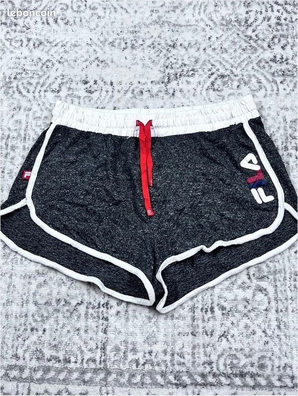 Short de sport Fila - Femme Xl - Gris - Polyester - Très bon état (image 1)