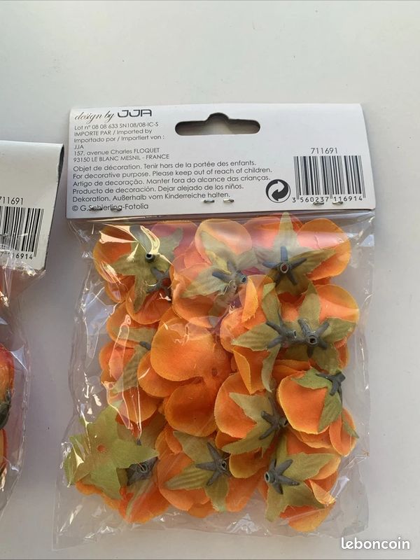 Lot De 2 Paquets De Boutons De Rose Artificiels Decoration Neuf (image 6)