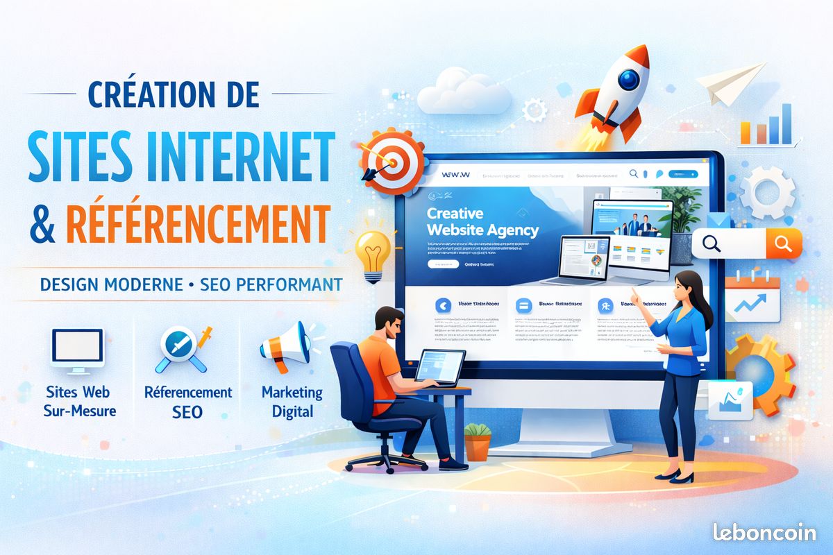 💻 Création site internet (vitrine & e-commerce) - web master ...