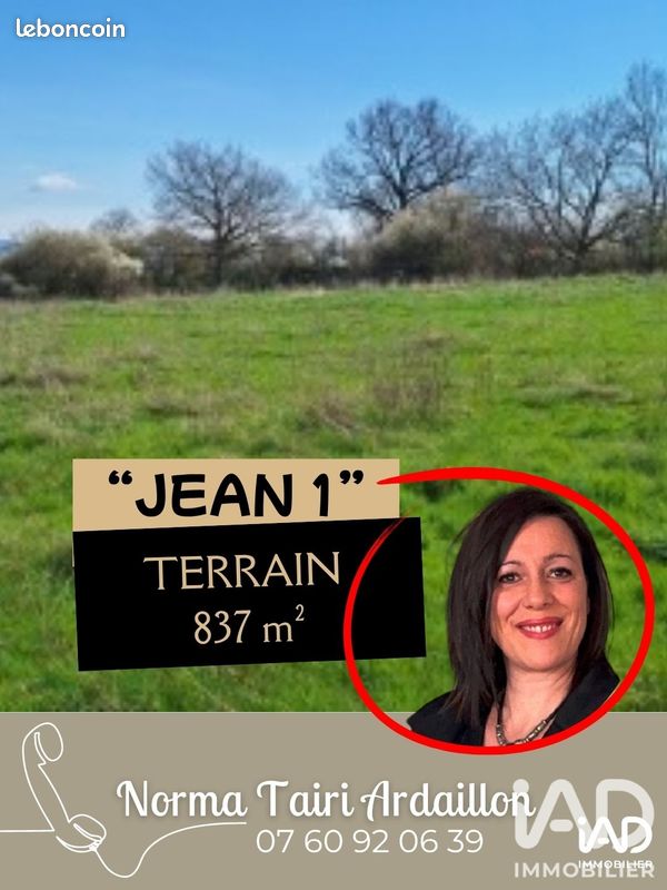 Terrain 837 m² · à Mizérieux · 837 m² · 62 490 €