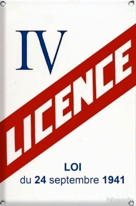 Licence IV département Morbihan 56 (image 1)
