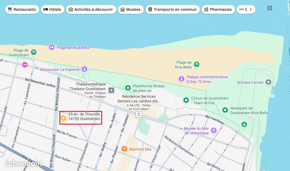 Ouistreham, proche mer et centre-ville, T2 meublé 38 m² avec entrée indépendante et jardin 12 m². Séjour/cuisine équipée, chambre, SDB, calme et très bien entretenu (image 3)