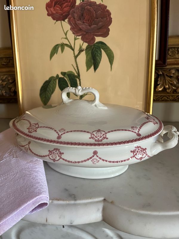 Légumier ancien en faïence anglaise – modèle Ledbury – Belle Époque (image 1)