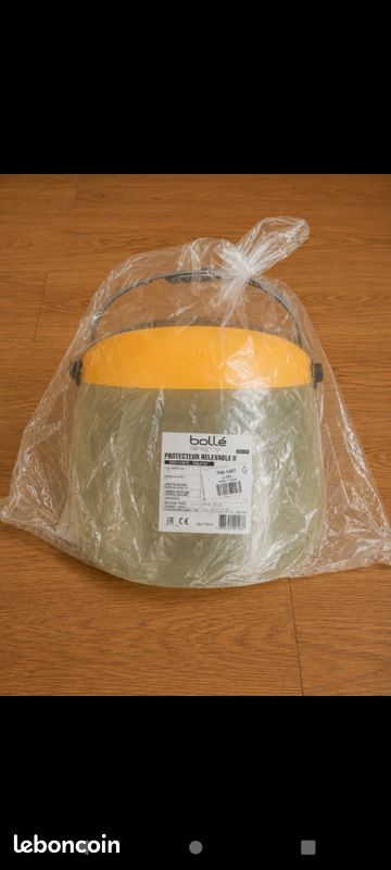Bollé Safety RELRSI – Protecteur facial relevable II – Visière blanche – Neuf (image 3)