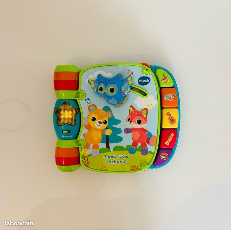 Vtech super livre enchanté des baby loulous 6-36 mois +50 chansons mélodies sons et phrases 6 comptines livre interactif parlant musical éducatif instruments de musique couleurs lot SOP77 (image 1)