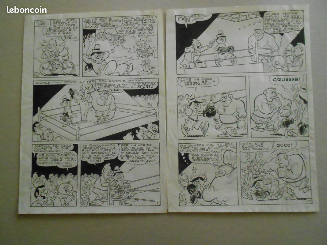 Lot 4 planches originales de Tiberio Colantuoni fumetti (image 1)