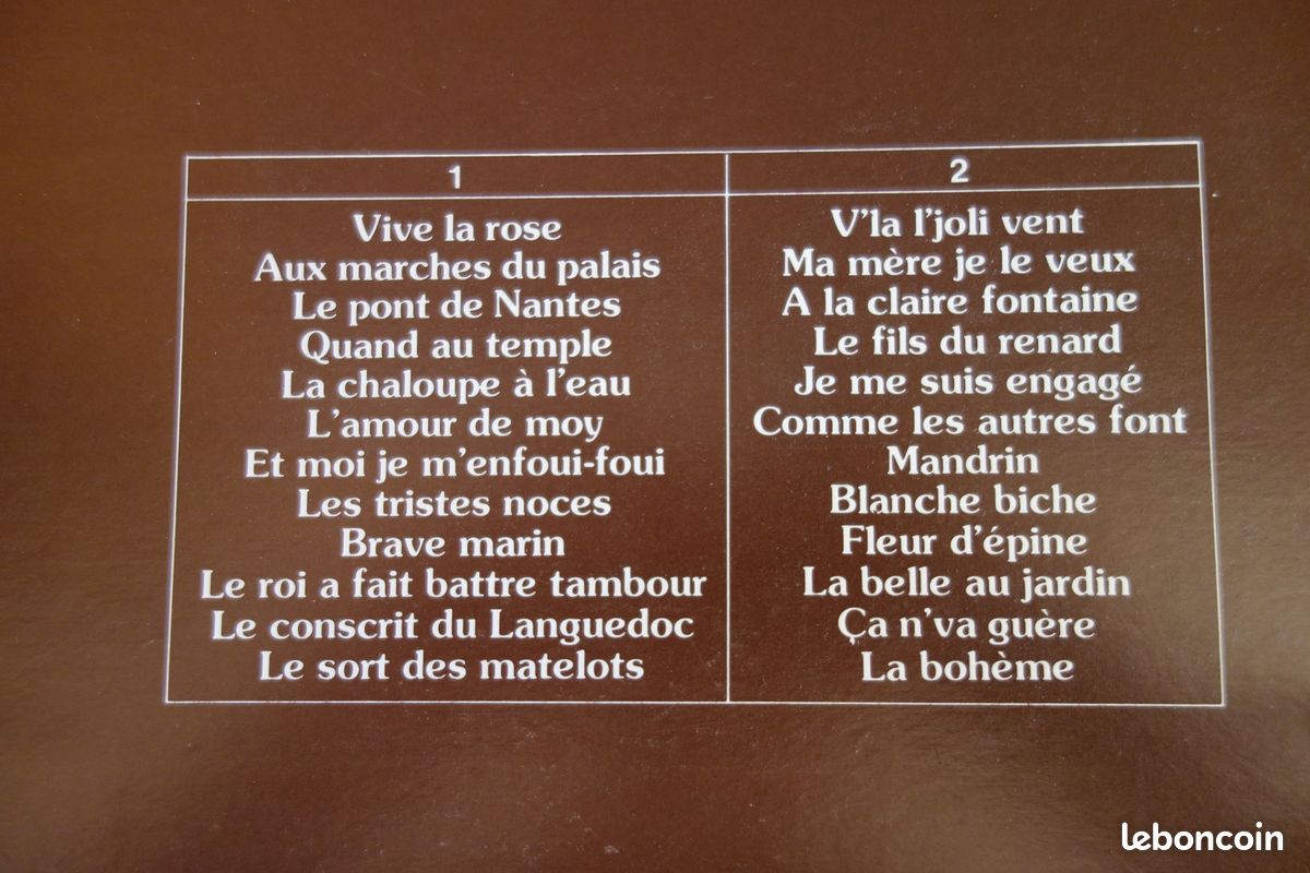 Guy Béart - les très vieilles chansons de France 2 vinyls 33 tours (image 3)