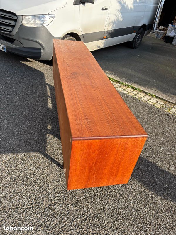 Ancienne grande enfilade scandinave teck vintage (image 10)