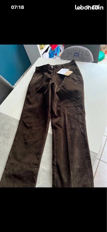 Pantalon en velour homme (image 1)