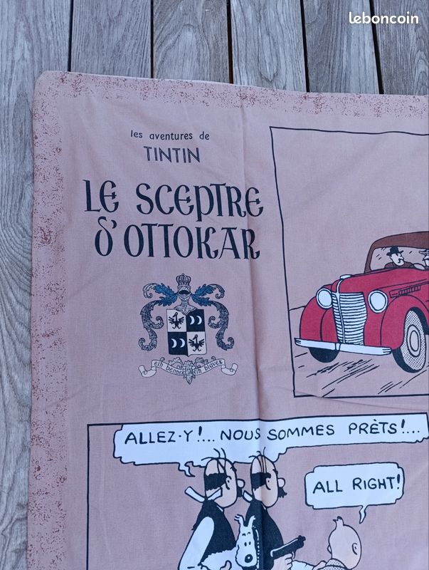 Housse De Couette Tintin – Le Spectre D'Ottokar – 140x200 Cm – Beige