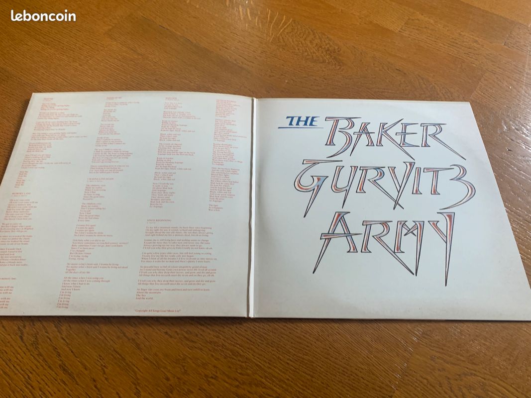 The baker gurvitz army album vinyle original vintage collector (image 8)