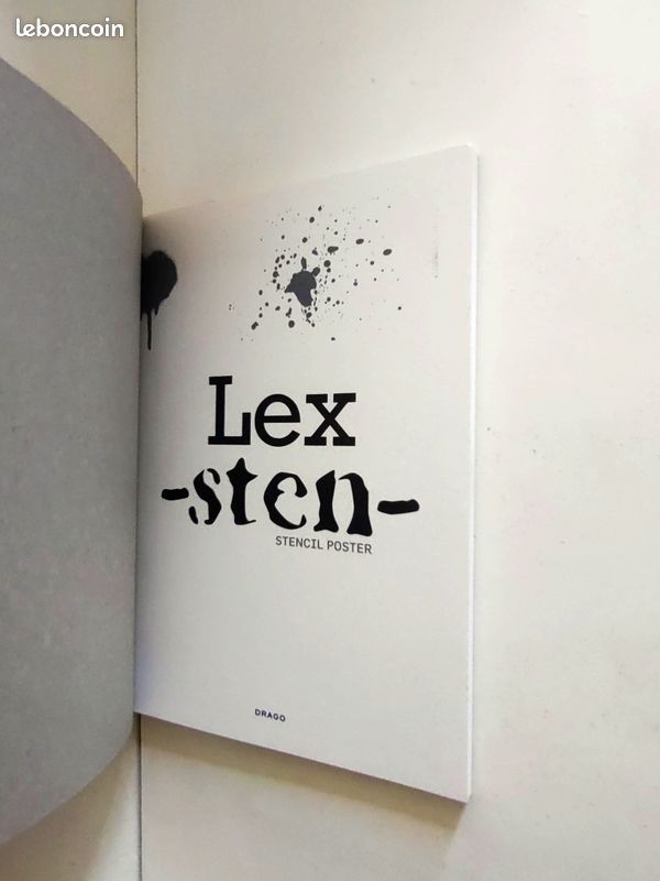 Monographie street art de référence des artistes italiens Lex -Sten : Stencil Poster (image 2)