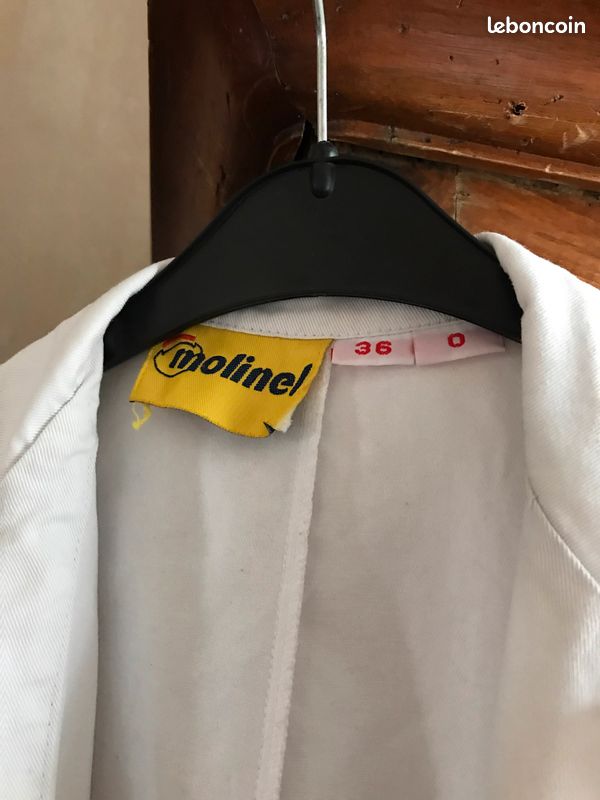 Blouse blanche moulinel (image 3)