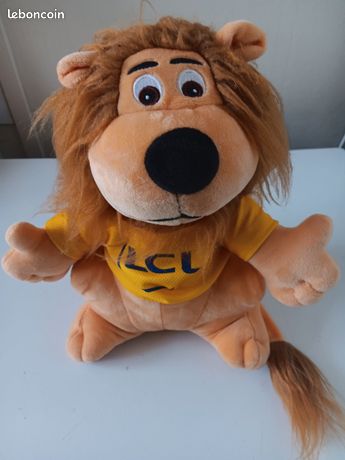 Peluche LCL Crédit Lyonnais - Tour De France Cyclisme Vintage, Fabriqué En France