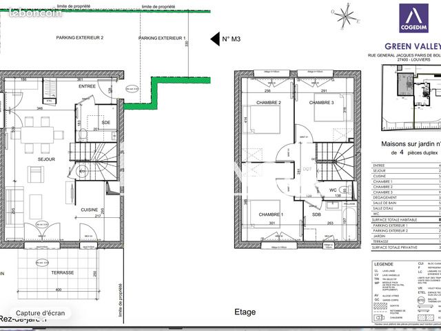 Maison 4 pièces 80 m² · à Louviers · 80 m² · 1 088 €