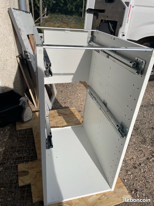Caisson IKEA METOD 40x60x80 avec 2 tiroirs – cuisine / van / atelier (image 6)