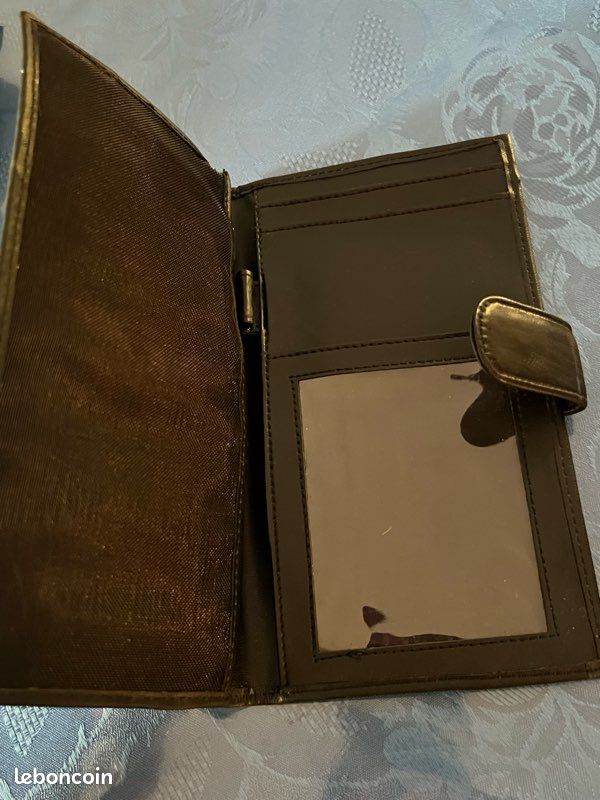 Portefeuille + Porte-cartes CARVEN En Cuir Noir - Neuf Sans étiquette - Pour Homme