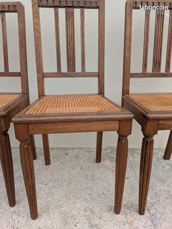 4 chaises cannées (image 7)