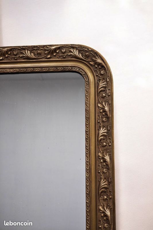 Miroir dorée Louis Philippe 114 x 77 cm - Livraison possible (image 6)