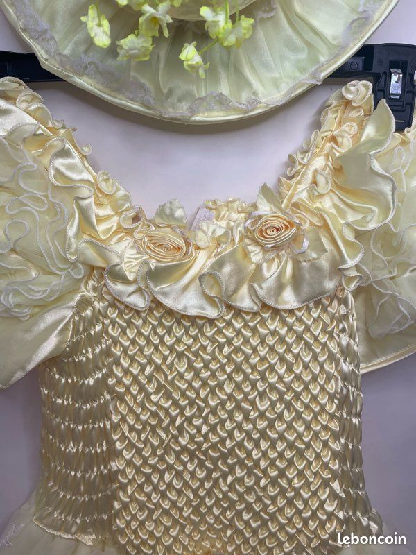 Robe cérémonie jaune princesse (image 3)
