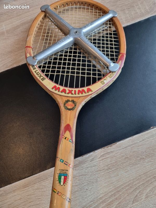 Ancienne Raquette De Tennis MAXIMA LOGIC GIUGIARO DESIGN LM4 – Vintage Rétro, état Semi-neuf
