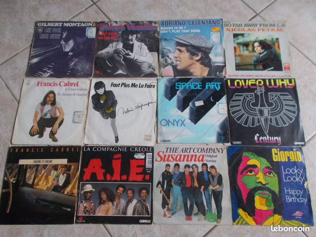 Lot de 72 disques 45 T SP et EP années 70/80 (image 4)
