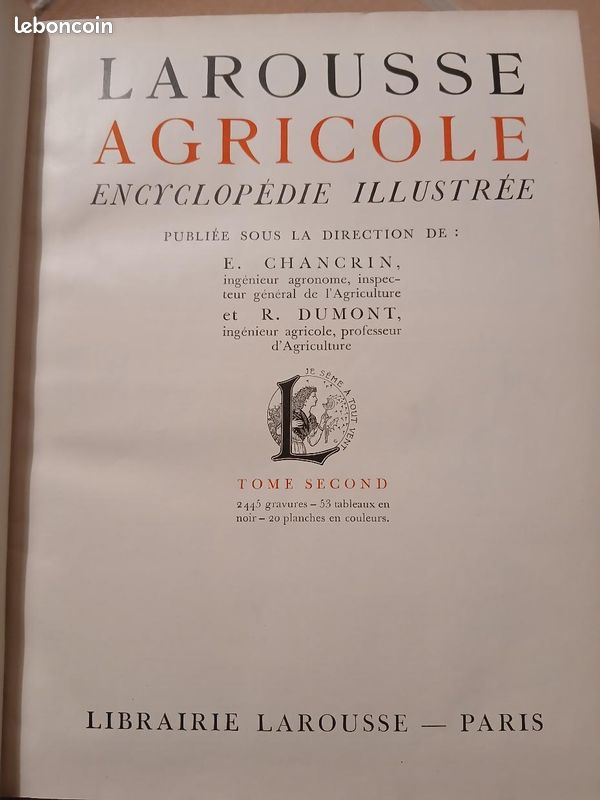 Encyclopédie Larousse agricole 1921 (image 3)