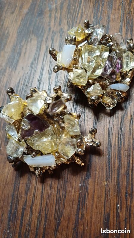 Boucle D'oreille Vintage à Clip – Pièce Unique – À Compléter (occasion)