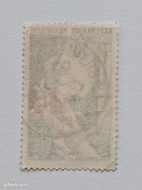 Le timbre-poste français « Joaillerie et Orfèvrerie » émis en 1954, correspondant au numéro 973 du catalogue Yvert et Tellier E1 (image 2)
