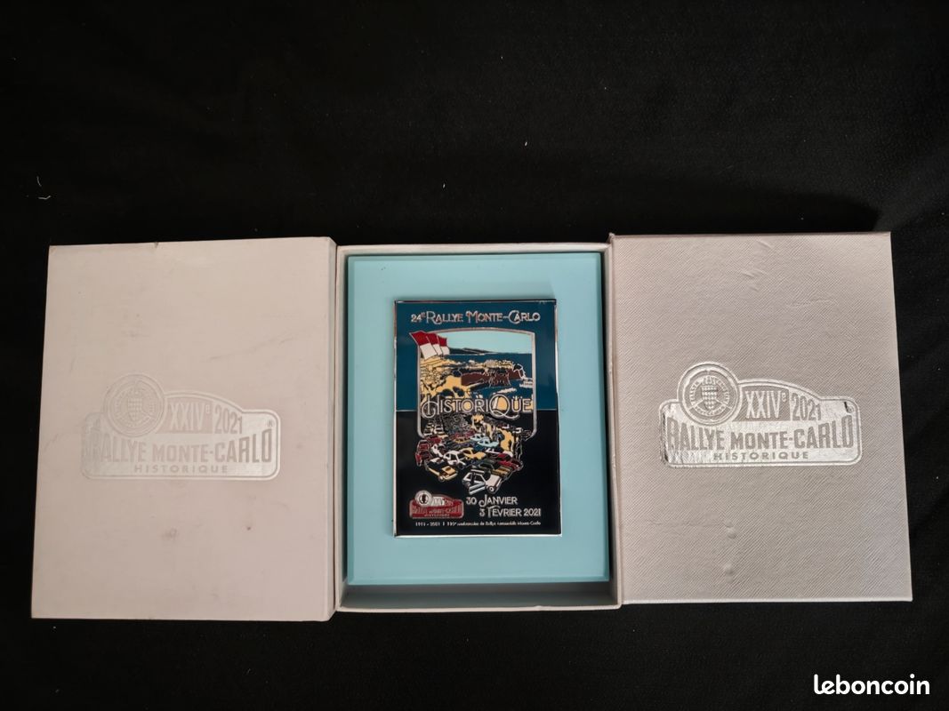 Trophée Plaque Émaillée – 24ème Rallye Historique Monaco Monte-Carlo 2021 – Original – Automobile