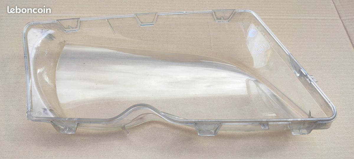 Paire Lentilles Phares Avant Gauche Droite BMW E46 Série 3 4 Portes 1998-2001 - Verre Transparent UV
