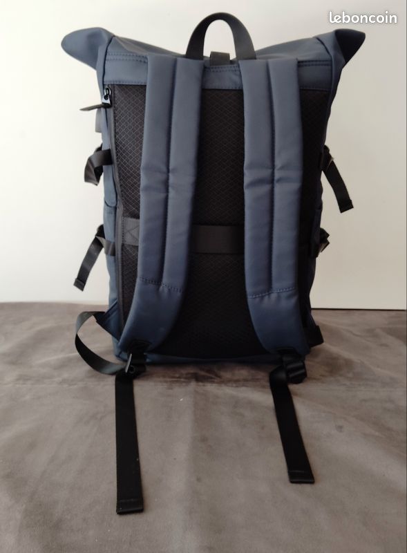 Sac à Dos Grande Capacité Bleu Homme - Nylon Imperméable - Neuf Avec étiquettes