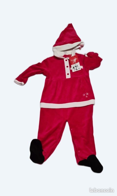 Tenue Père Noël bébé 18 mois, neuve avec étiquette Vêtements bébé