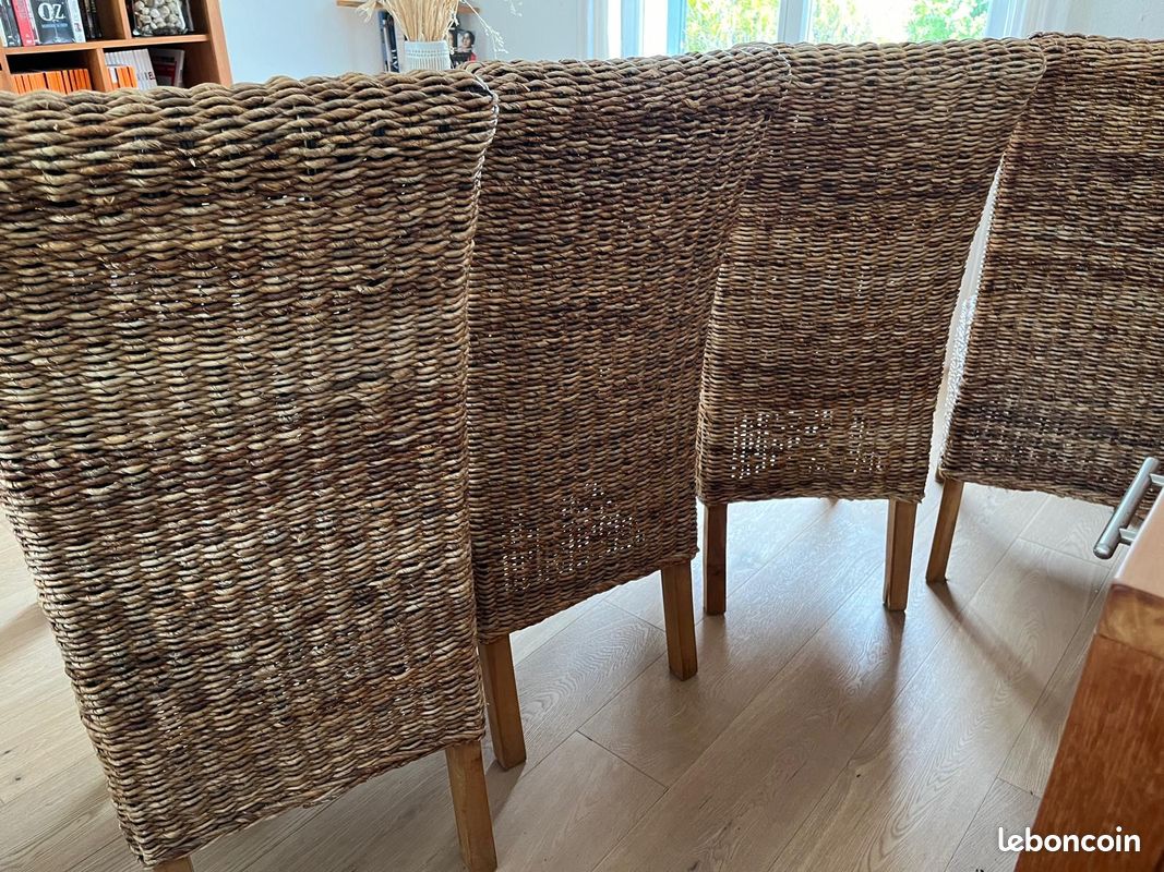 Lot de 4 chaises jonc de mer (image 5)