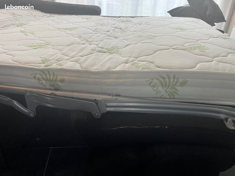 Canapé convertible cuir center (image 6)