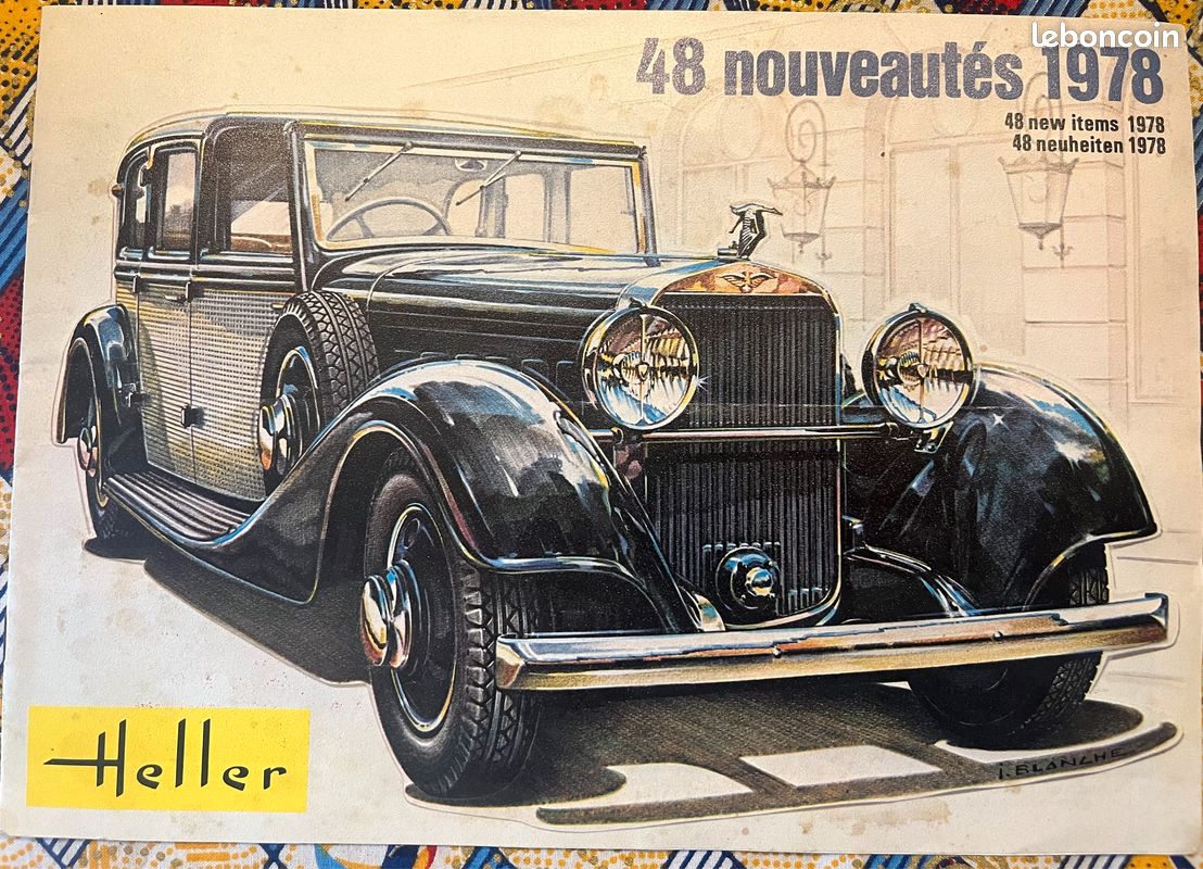 LOT DE 4 Catalogues Heller de 1978/81/82/.. autos, motos, avions