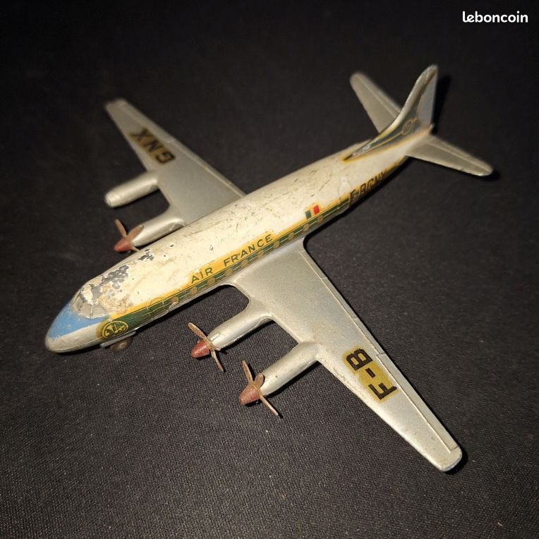 Dinky Toys Avion Vickers Viscount 60E Air France - 1:200, Zamak, Très Bon état