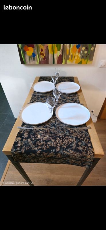 Table haute de bar manguier massif (image 7)