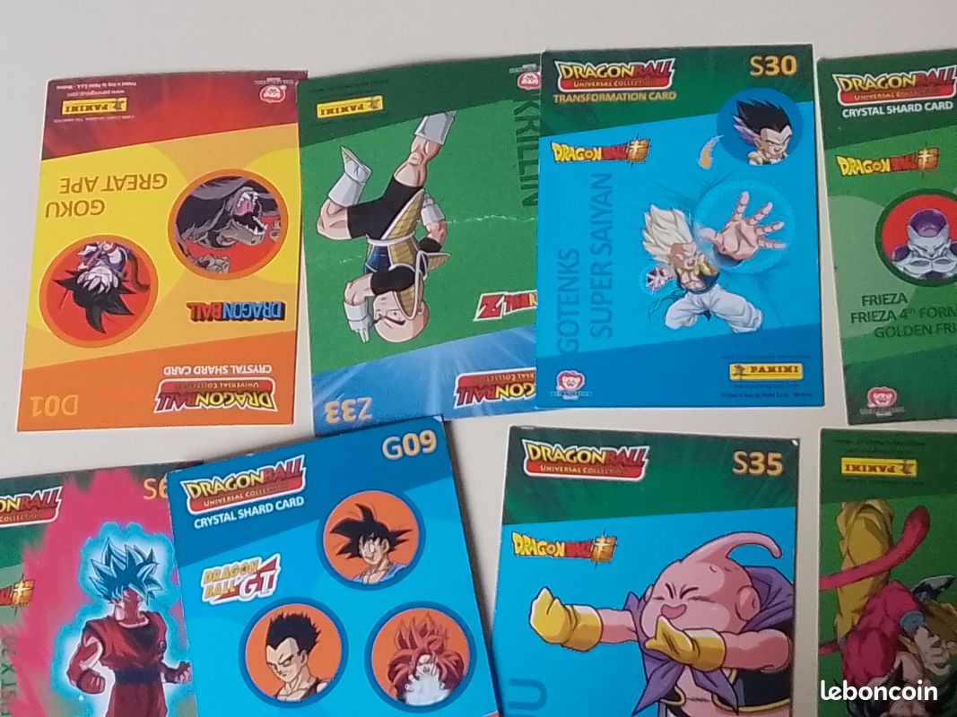 Bonjour vend carte Dragon ball Z édition illmité plus Dragon ball (image 2)