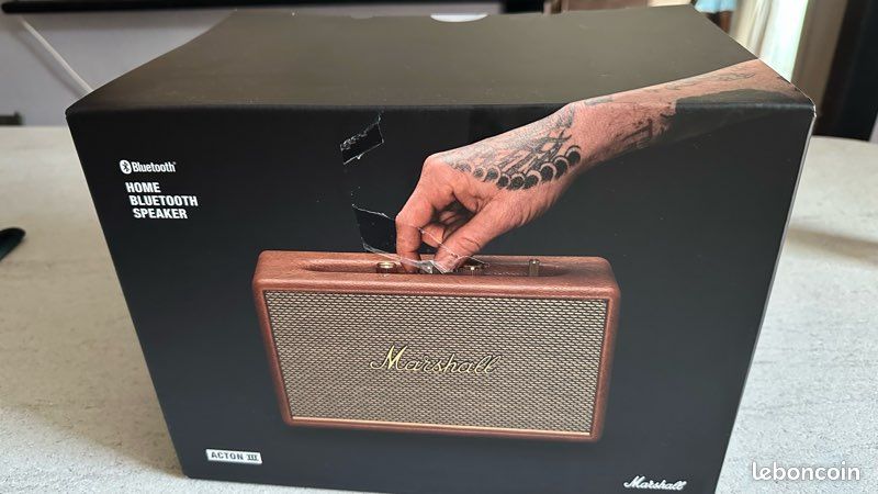Enceinte Bluetooth Marshall Action II - Noire - Occasion Bon état