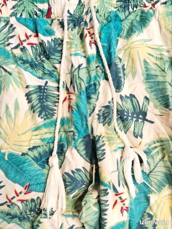 JG36 Pantalon fluide tropical Kiabi T L imprimé jungle (image 6)