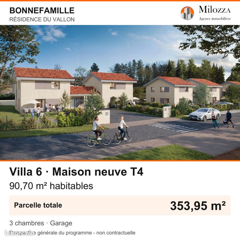 Maison 4 pièces 91 m² · à Bonnefamille · 91 m² · 295 000 €