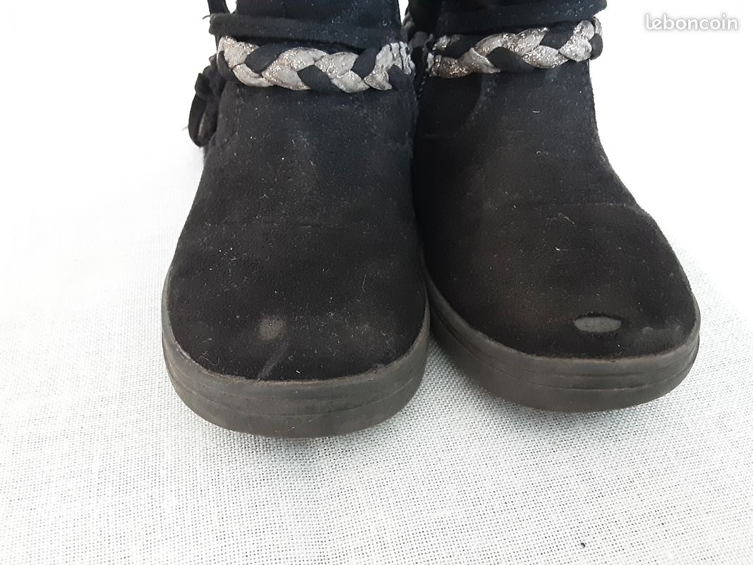 Bottines sympas noires fourrées, pointure 22 (image 3)