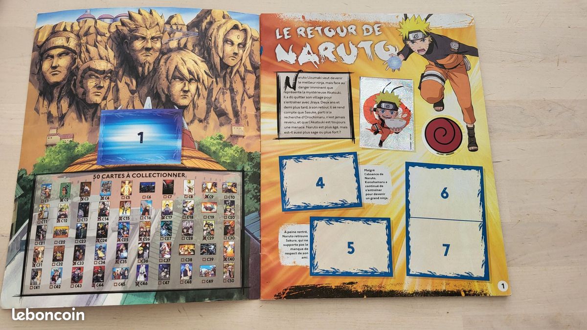 Gros lot Collector Naruto Shippuden - Album Panini bien rempli + 23 Cartes Rares (Introuvables) (image 7)