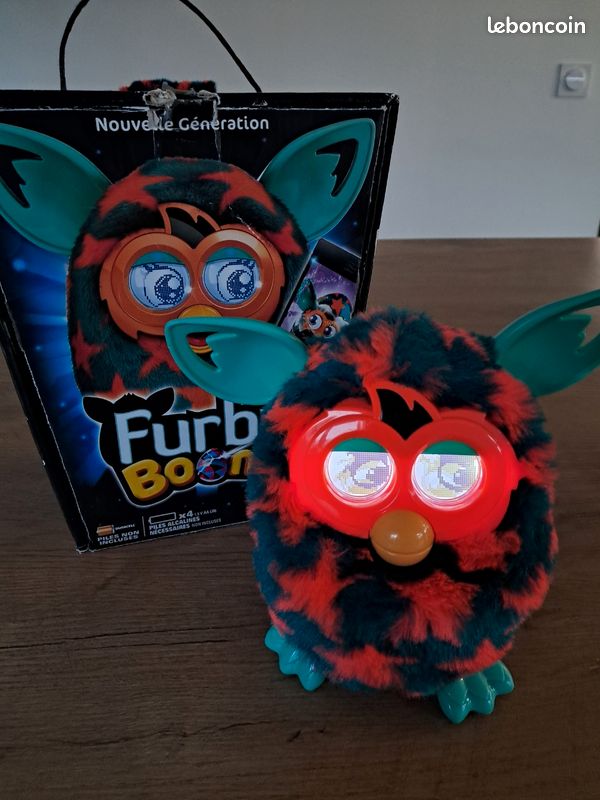 Vintage Furby Baby 2005 59961 Emoto Tronic Tiger Hasbro fonctionne bien sable rose très bon état | eBay