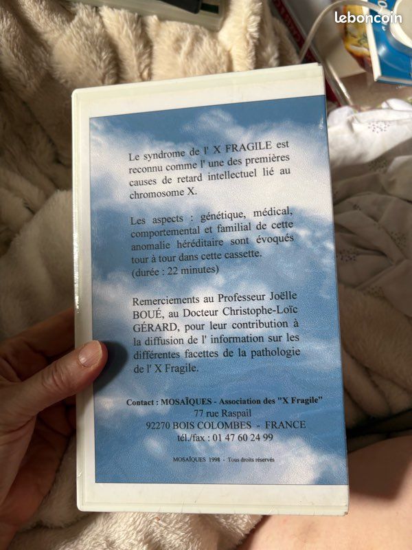 VHS : X Fragile. Philippe Fabre, Éric Guillotte. Mosaïque, 1998. NEUF (image 10)